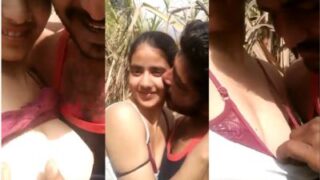 Desi Farm Fantasy: Punjabi Beauty Bares All For Her Man