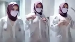 Drenched Camilla In Wet Hijab