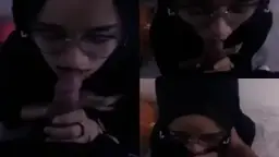 Hijab-clad Seductress Pleasures Man’s Member