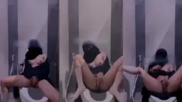 Hijab Vixen’s Secret Mall Restroom Pleasure