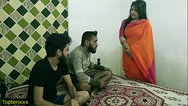 Passionate Malkin Aunty’s Steamy Encounter With Two Eager Young Men In Hindi