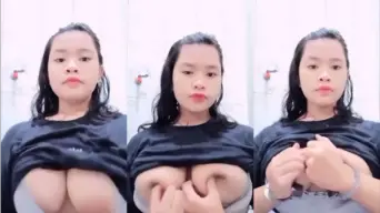 Abg Coklat Manis Lagi Asyik Mainin Toket Sendiri