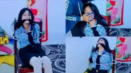 Abg Seragam Putih Biru Dirantai Di Kamar Zona Fetish Bdsm