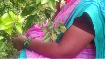 Indian Bhabhi Gets Wild In The Village Fields, Moaning Under The Open Sky