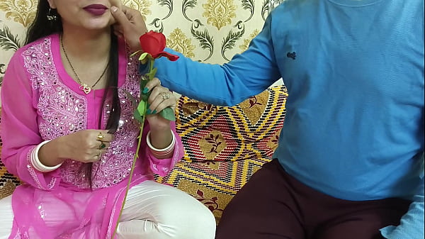 Indian Hot Wife Gives Her Husband A Dirty Footjob On Rose Day, Celebrating Valentine Week With Naughty Hindi Talk