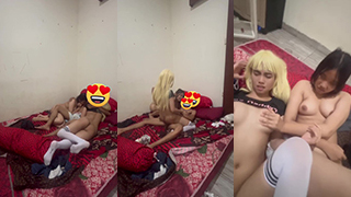 Angin Kencang, Tiga Lesbi Ngewe Bareng Sampai Muncrat