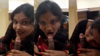Hot Desi Bhabhi Sucks Her Tenant’s Cock, Moaning Like A Wild Slut