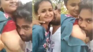 Indian Girl Moans In The Wild As Her Man Sucks Her Perky Tits