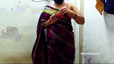 Indian Desi Bhabhi Fucked Hard In A Steamy Hot Saree, Spreading Her Legs Wide Open