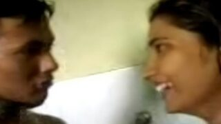 College Couple’s Steamy Desi Bathroom Tape, Getting Wild And Wet