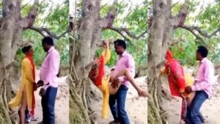Couple Goes At It Like Wild Animals In An Open-air Indian Jungle Fuck Session