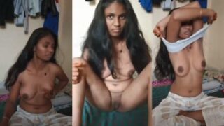 Village Babe Strips Down For Her Stepbrother’s Hungry Eyes.